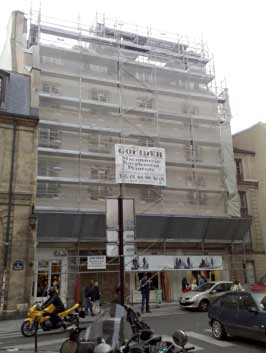 Ravalement de façade sur Paris Francs Bourgeois, Pendant